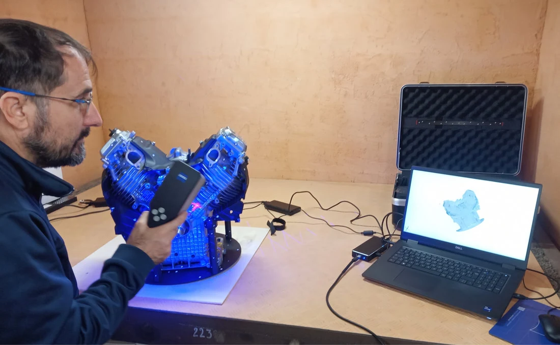 Acquisition de la géométrie d’un moteur par numérisation 3D